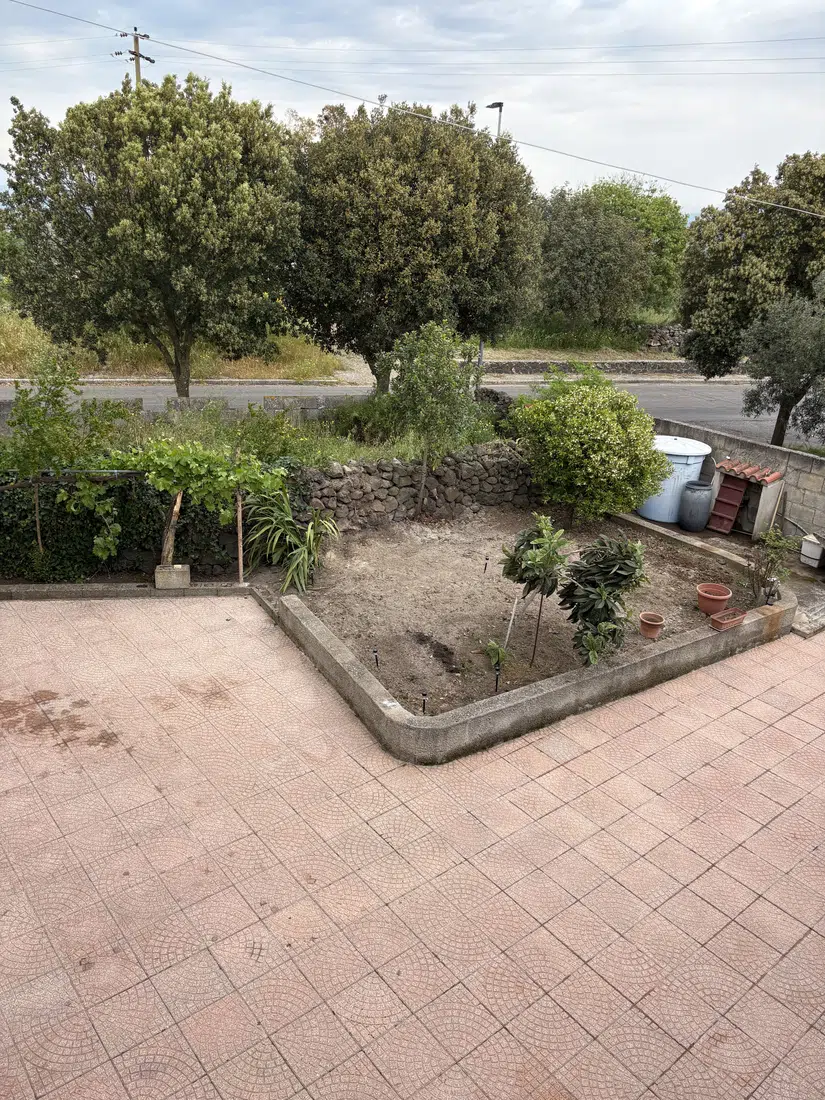 Area esterna dopo l'intervento di pulizia