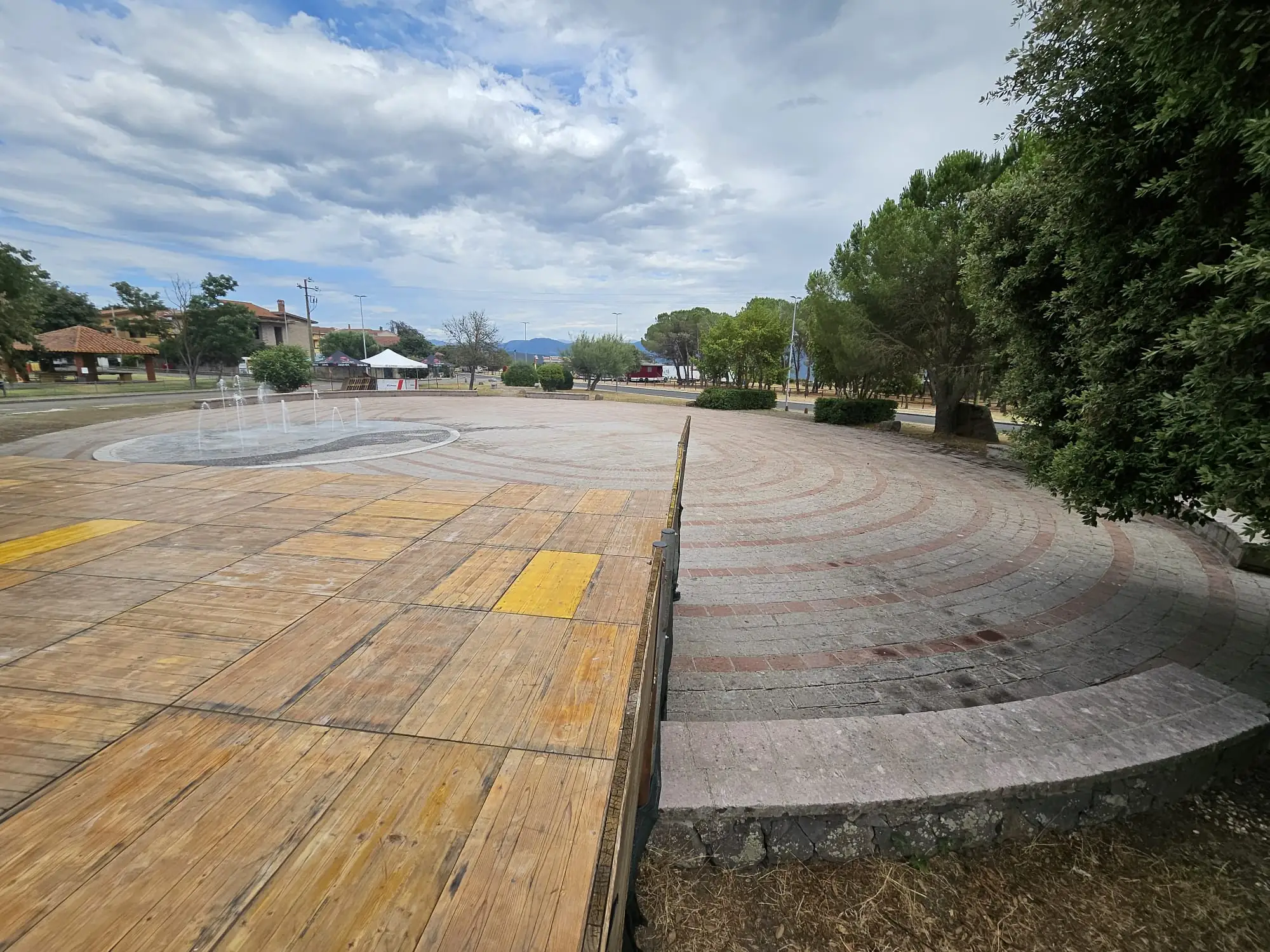 La piazza pulita a lavoro concluso