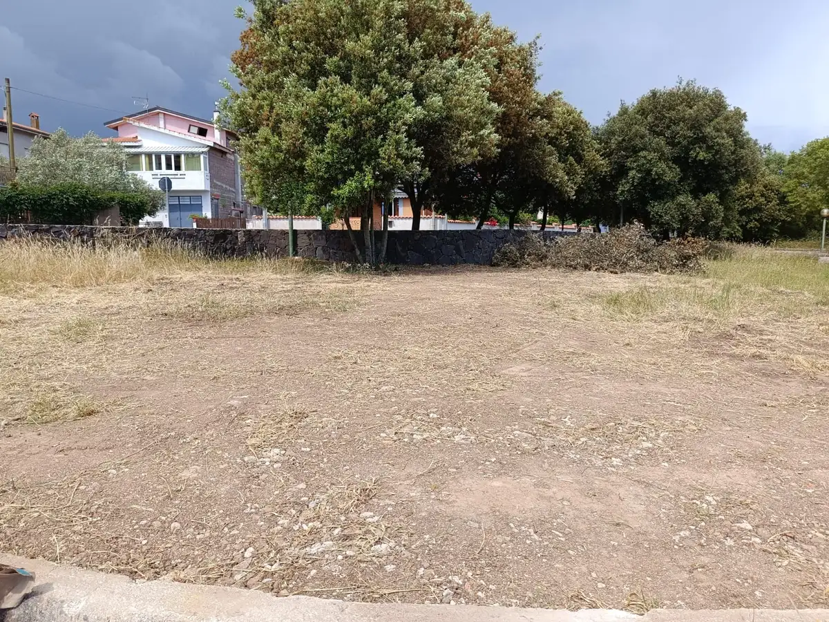 Scavo lineare nell'area verde