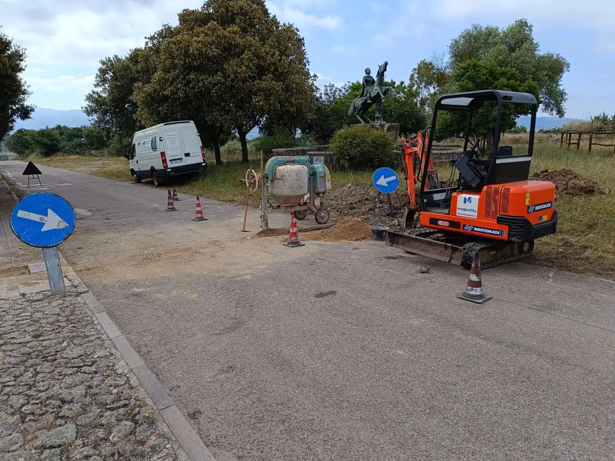 Cantiere passaggio sottoservizi