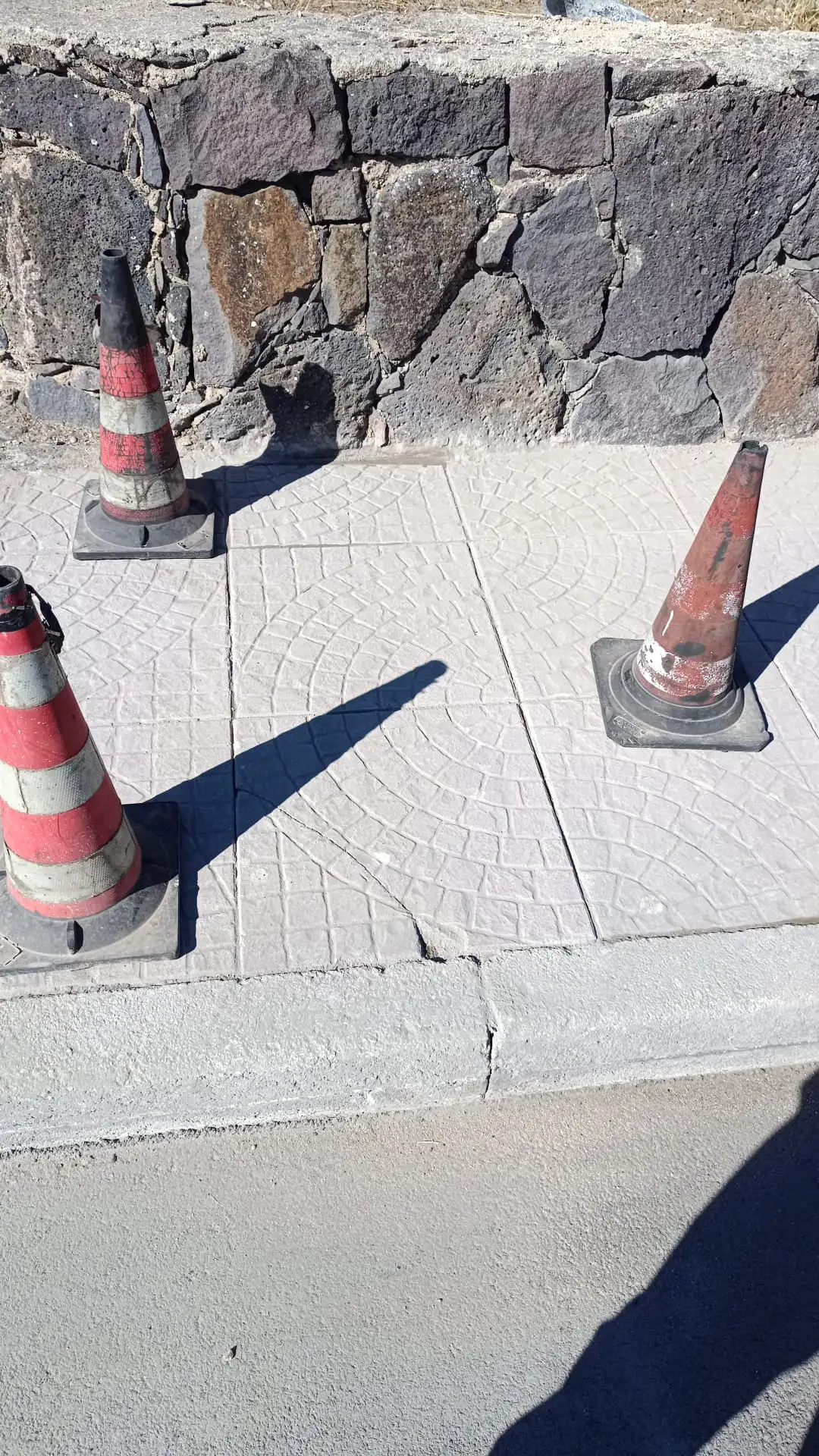 Tratto di scavo completato